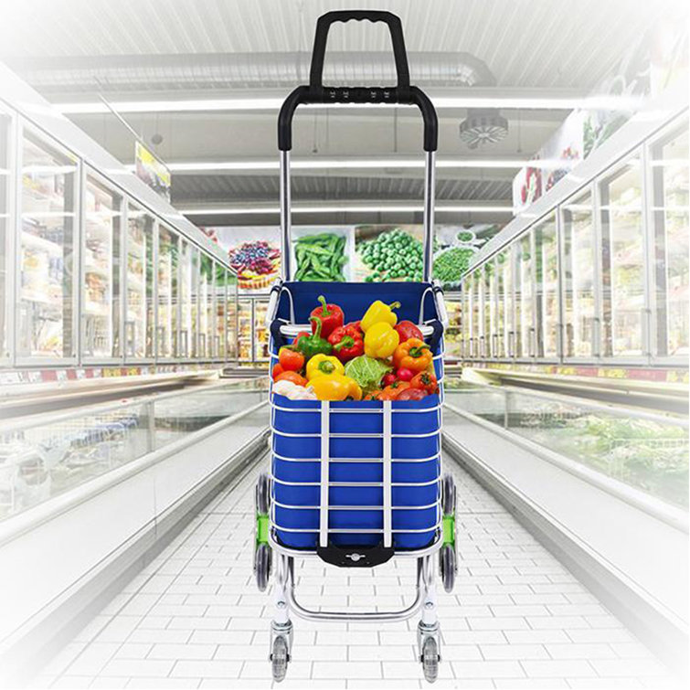 Homdox Oxford Cloth Folding Shopping Utility Cart & Reviews Wayfair